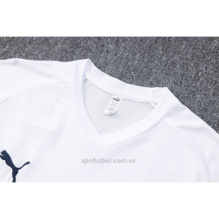 Chandal del Olympique Marsella Manga Corta 2022-2023 Blanco